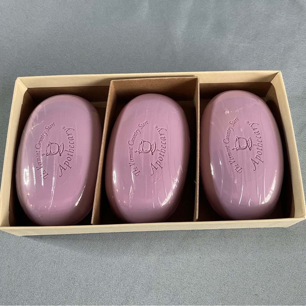 Vermont Country Store Lilac Moisturizing Bar Soap - Set of 3 - 4.2 oz/bar New
